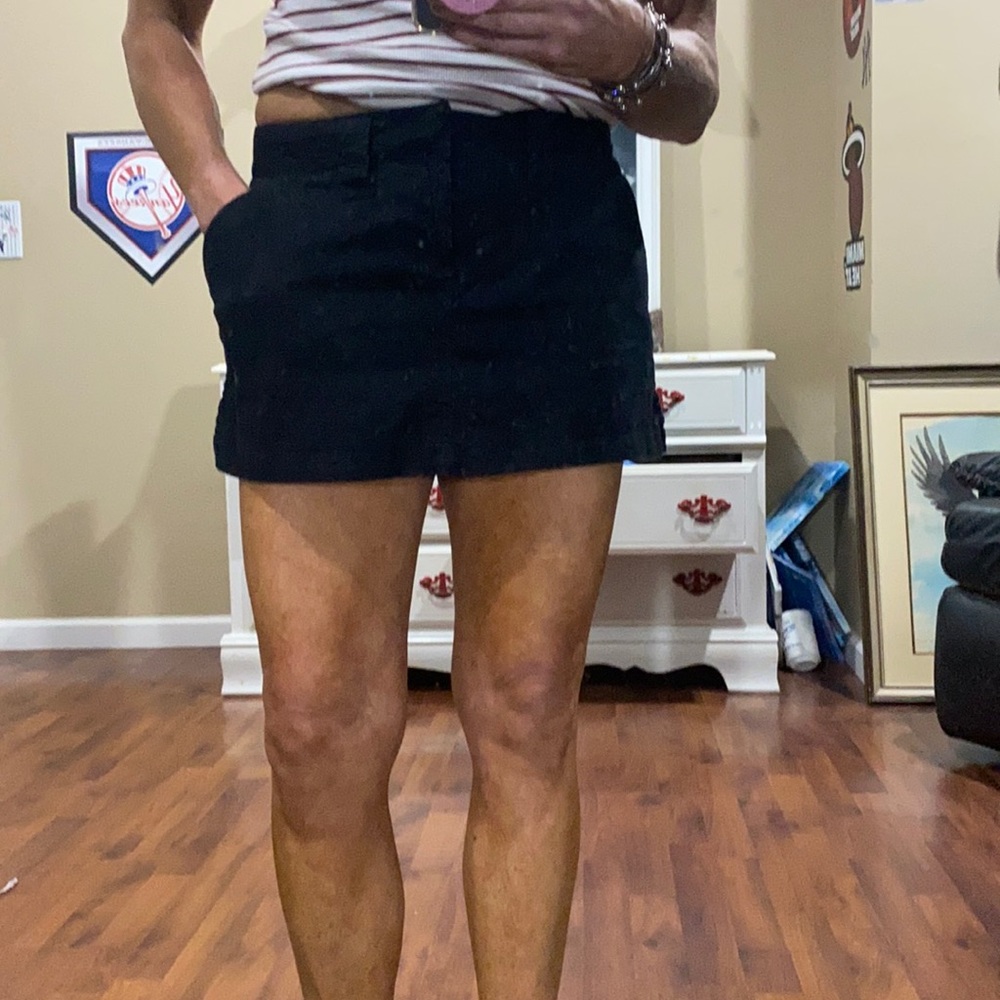 Black mini skort with pockets SZ 5